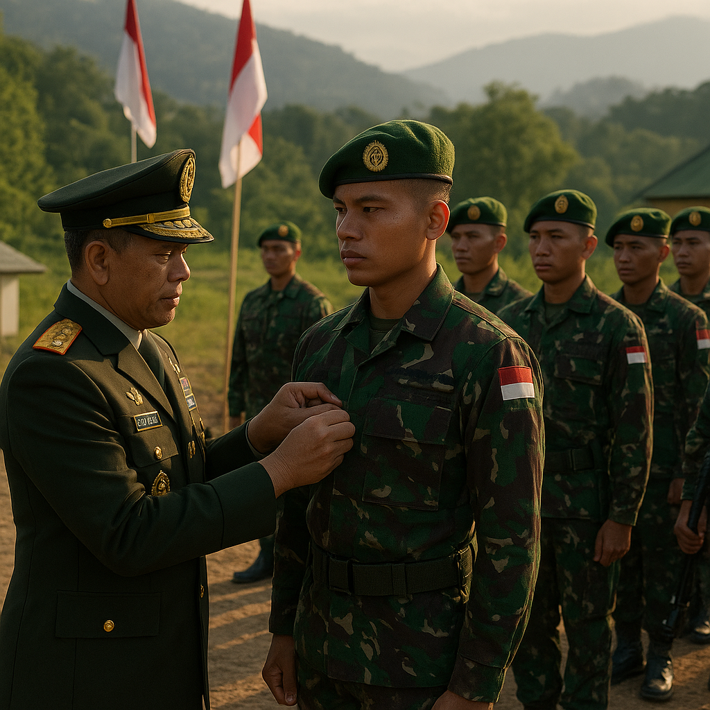 Jiwa Patriotisme yang Tak Pernah Padam: Panglima TNI Naikkan Pangkat 23 Prajurit Penjaga Perbatasan