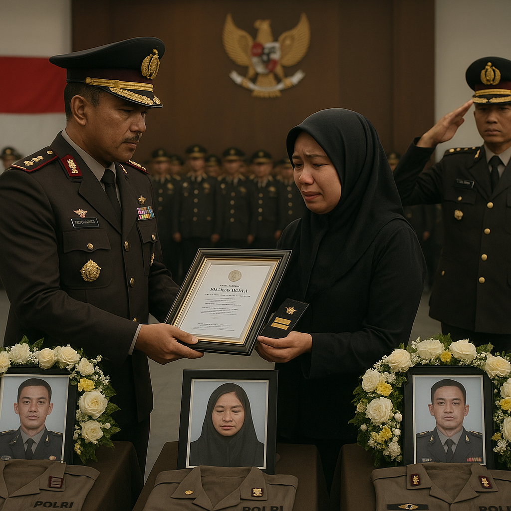 Tiga Bhayangkara Gugur di Medan Lakadarma, Kapolri Anugerahi Pangkat Anumerta