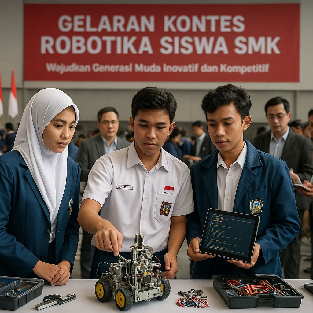 Gelaran Kontes Robotika Siswa SMK, Wujudkan Generasi Muda Inovatif dan Kompetitif