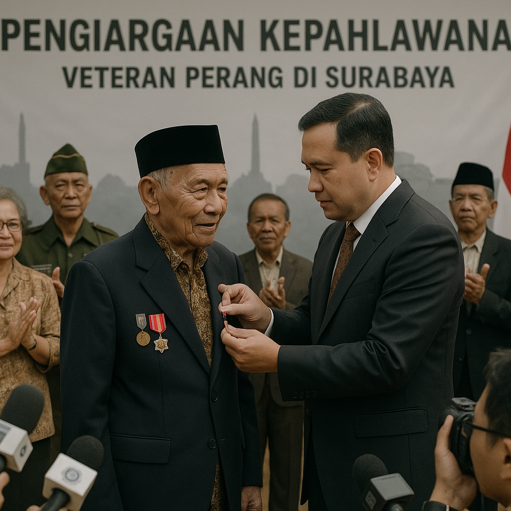Penghargaan Kepahlawanan diberikan kepada Veteran Perang di Surabaya, Kisah Pengorbanan Mereka Tidak Pernah Pudar