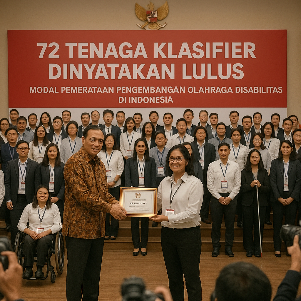 72 Tenaga Klasifier Dinyatakan Lulus, Modal Pemerataan Pengembangan Olahraga Disabilitas di Indonesia