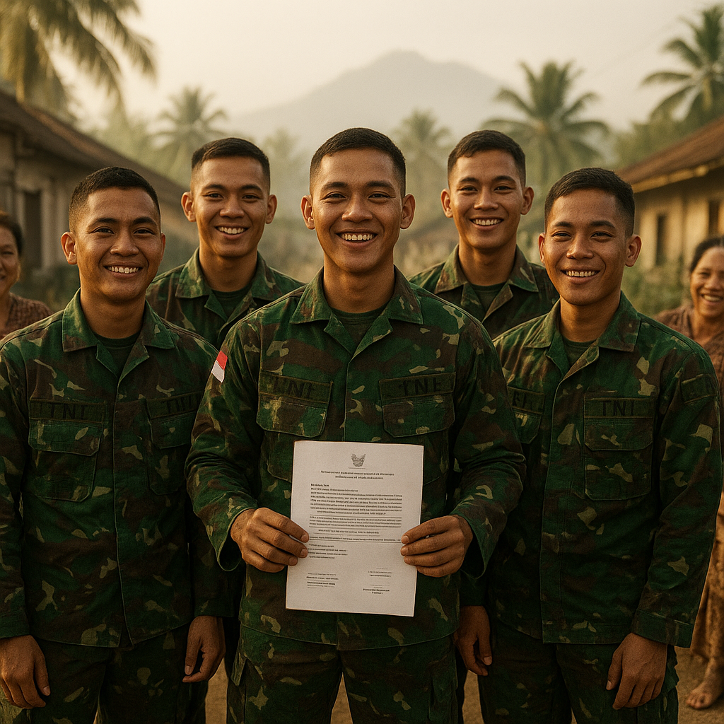 Kisah Tujuh Pemuda dari Desa Waemulang Lulus Jadi Prajurit TNI, Ukir Sejarah Desa Kecil