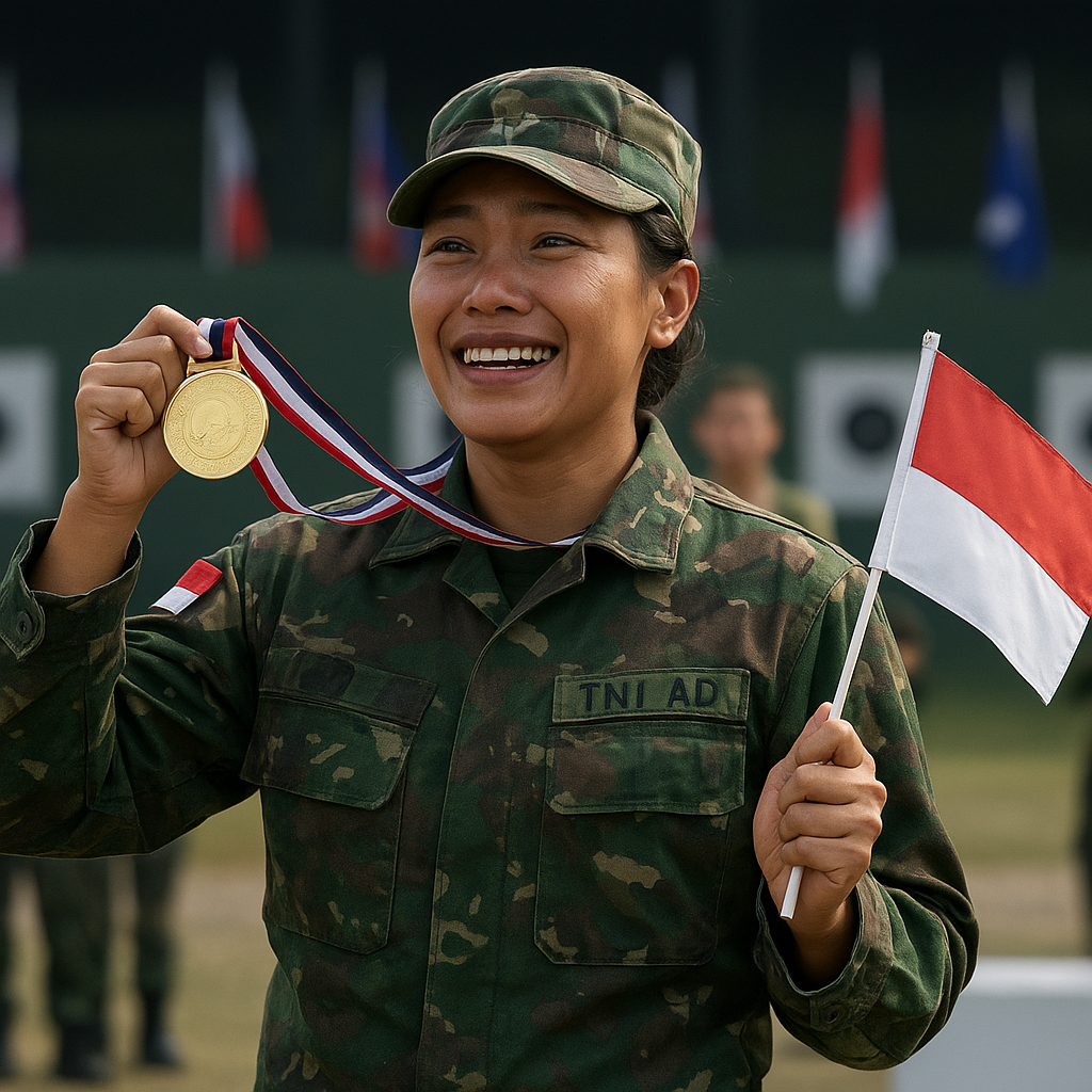 Prajurit TNI AD Raih Medali Emas di Kejuaraan Menembak Internasional, Banggakan Indonesia