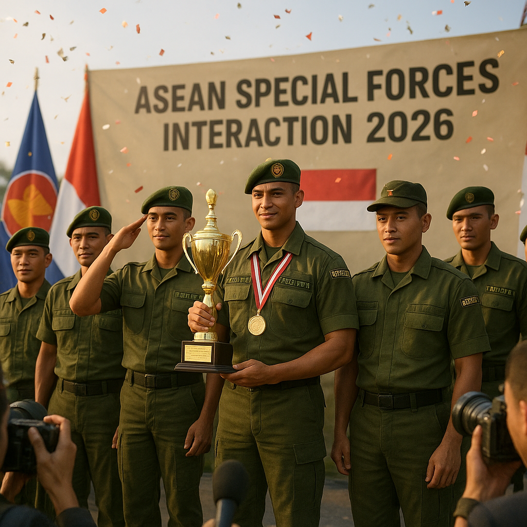 Pasukan Khusus Kostrad Raih Medali Emas di Kompetisi Interaksi Pasukan Khusus ASEAN