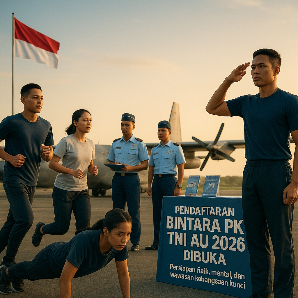 Pendaftaran Bintara PK TNI AU 2026 Dibuka, Ini Persyaratan dan Tips Lulus Seleksi