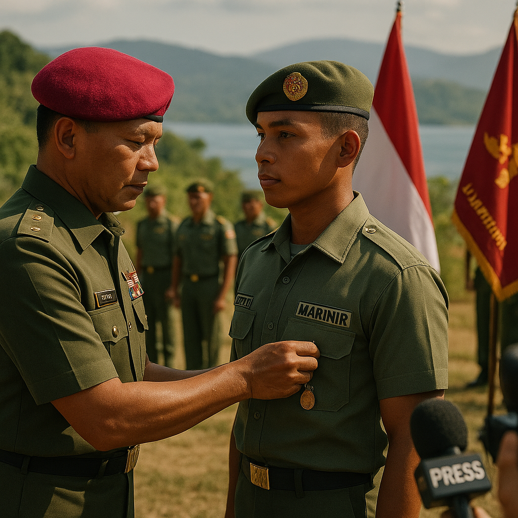 Korps Marinir Berikan Penghargaan kepada Prajurit Berprestasi dalam Operasi Badai Kasuari di Papua