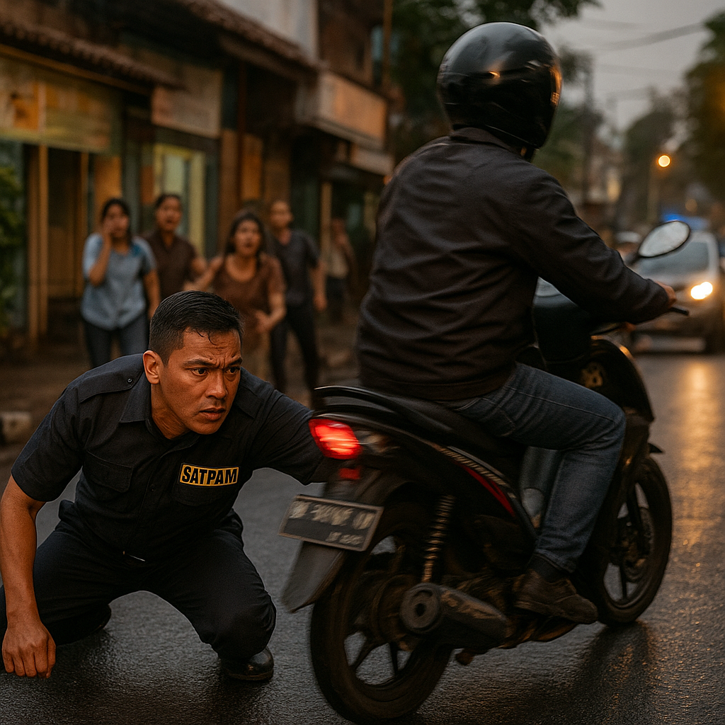 Terseret Motor Sejauh 6 Meter demi Gagalkan Curanmor, Satpam di Sukabumi Terima Penghargaan dari Kapolres hingga Mabes Polri