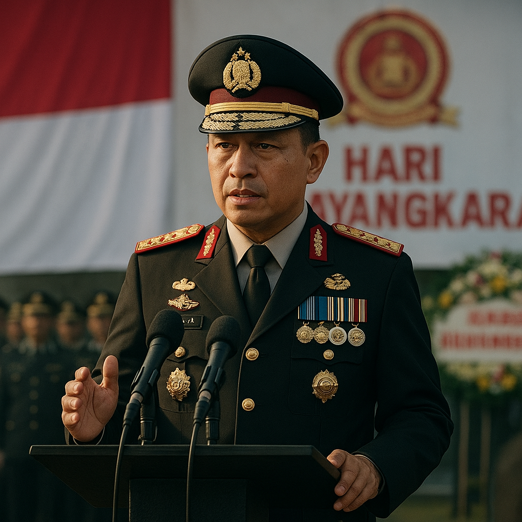 Peringati Hari Bhayangkara, Kapolri Tekankan Kode Etik dan Pengabdian tanpa Pamrih