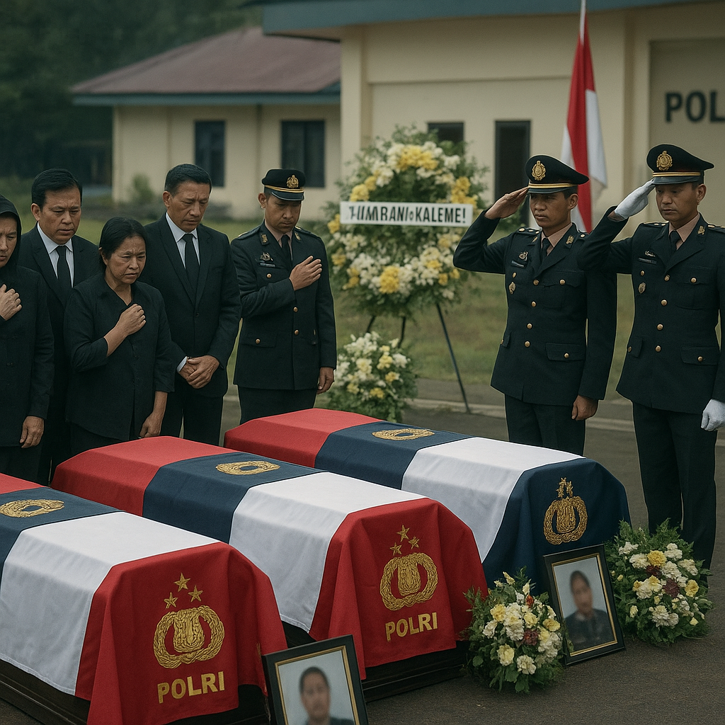 Tiga Bhayangkara Gugur di Tumbang Kalemei, Negara Anugerahkan Pangkat Luar Biasa Anumerta