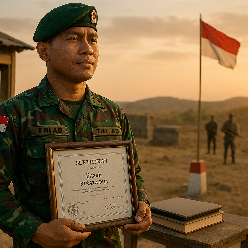 Kisah Inspiratif Prajurit TNI yang Berhasil Lanjutkan Pendidikan Tinggi Sambil Bertugas di Perbatasan