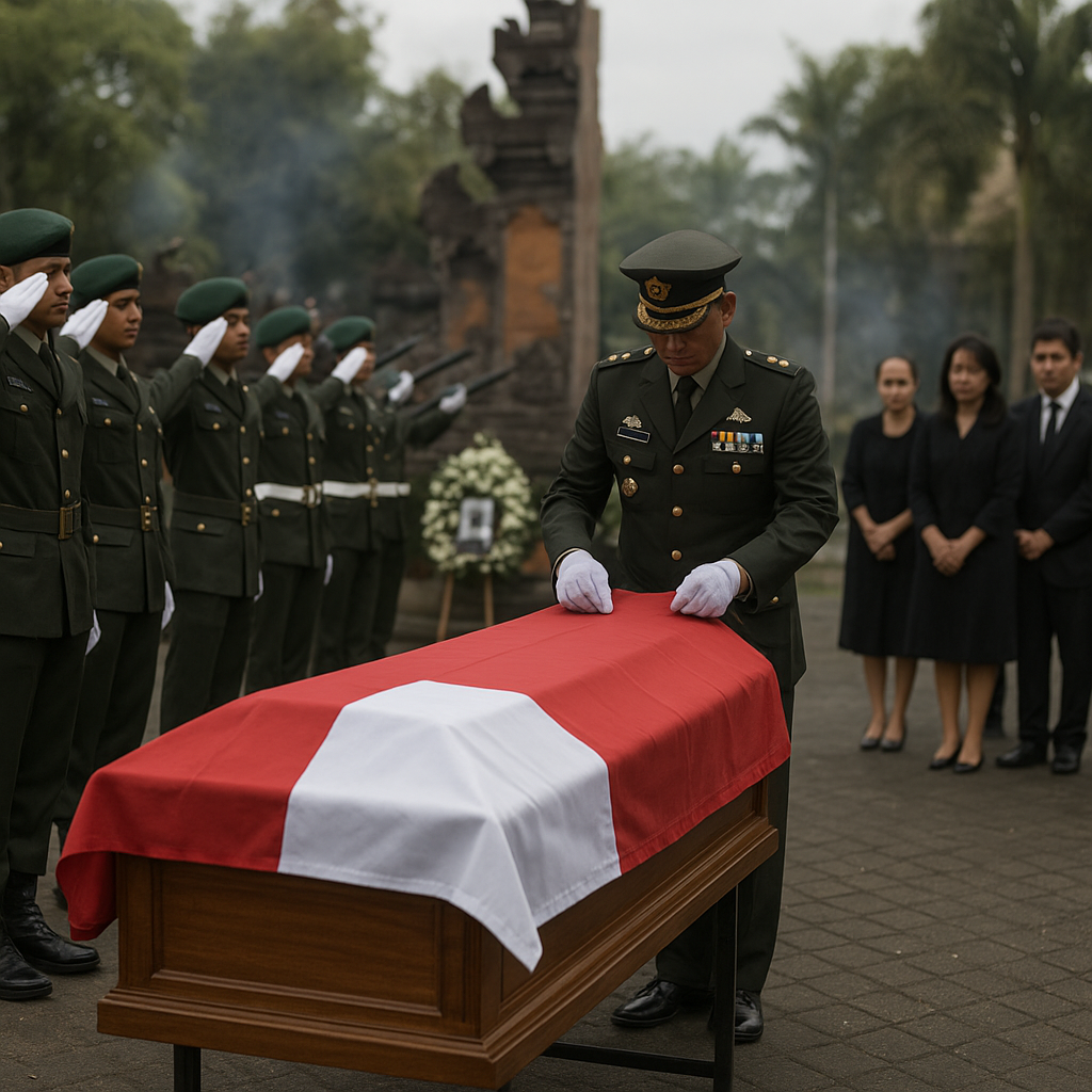 Penghormatan Terakhir: Kodim Klungkung Gelar Upacara Pemakaman Militer untuk Lettu Inf Gede Sukarsana