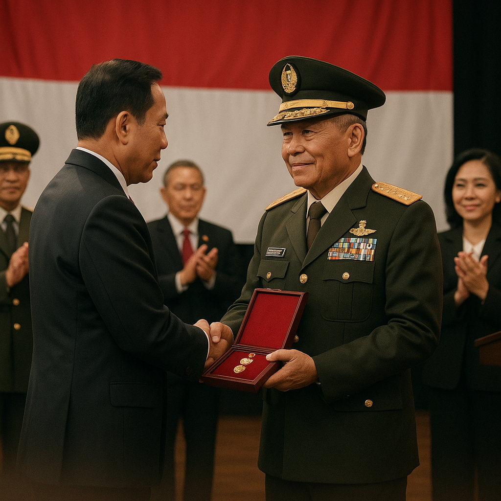 Jenderal (Purn) Dapat Penghargaan, Dedikasinya Membangun Korps Jadi Teladan