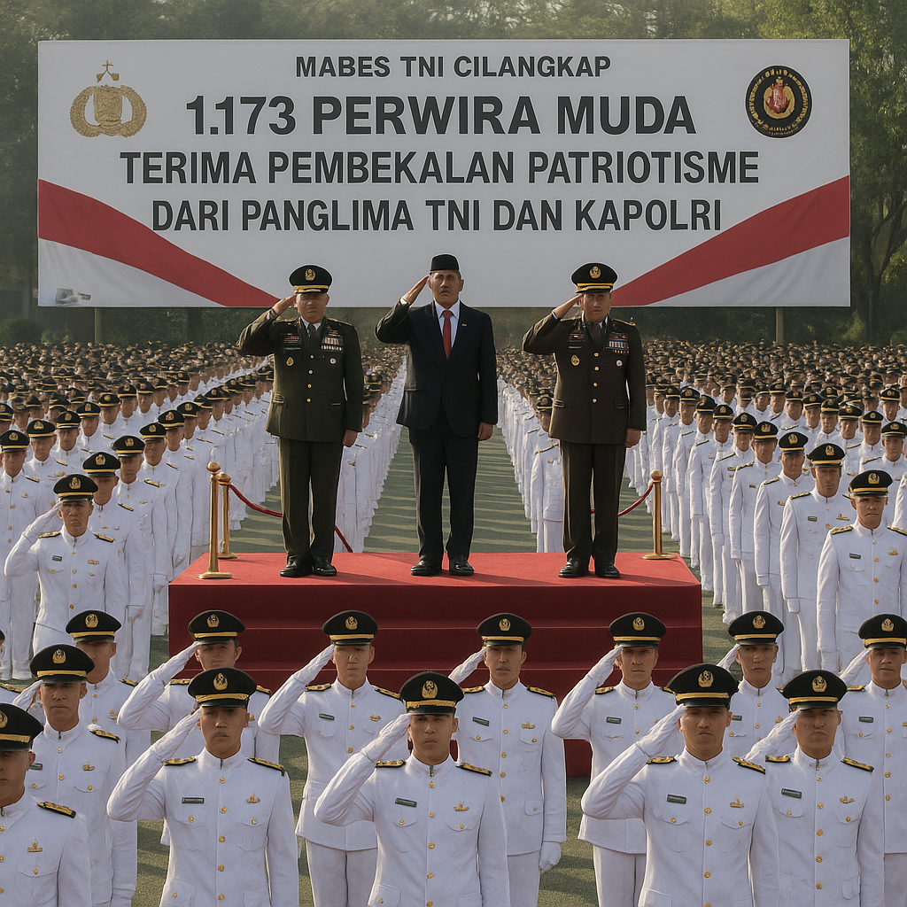 1.173 Perwira Muda Terima Pembekalan Patriotisme dari Panglima TNI dan Kapolri
