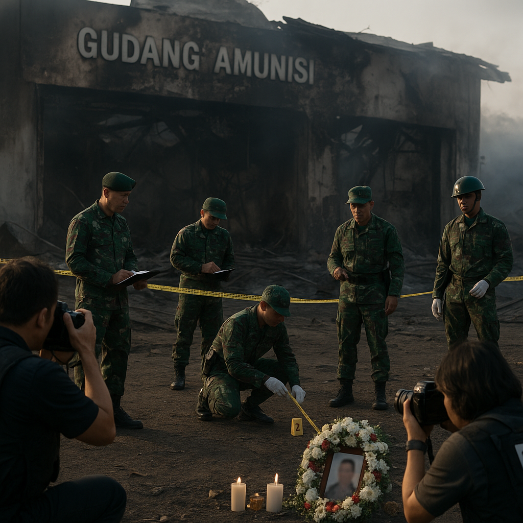 TNI AD Investigasi Ledakan Gudang Amunisi, Hormati Pengorbanan Prajurit