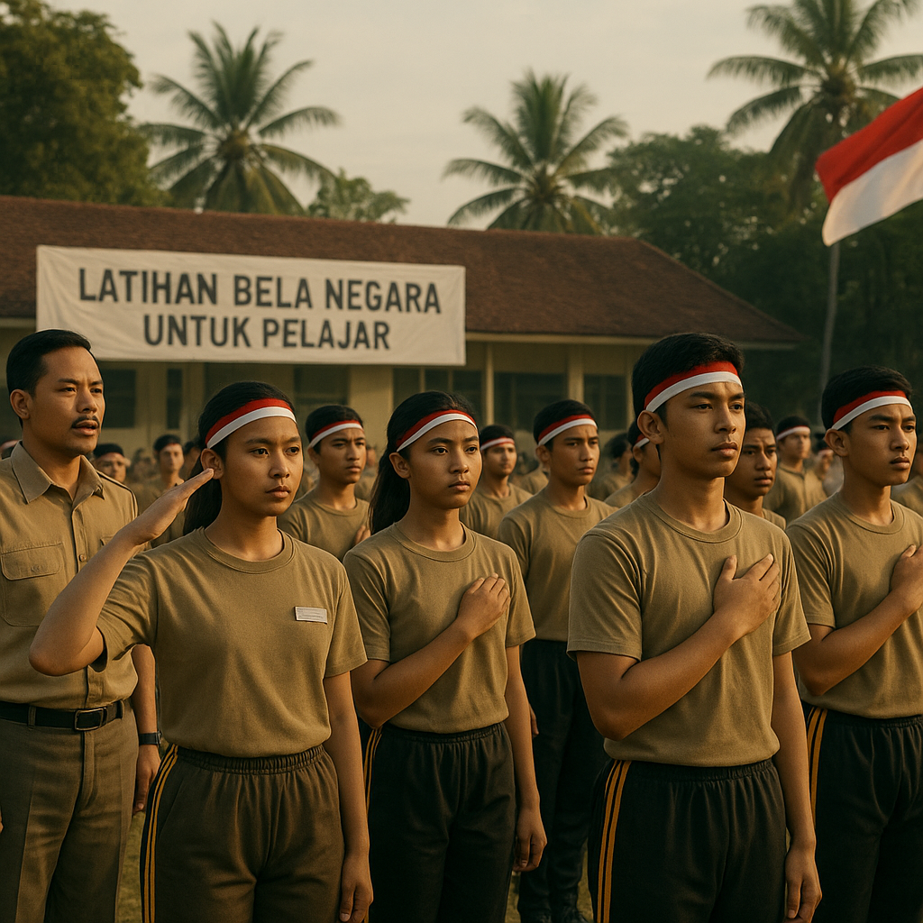 Latihan Bela Negara untuk Pelajar: Membentuk Karakter dan Mental Pejuang Muda