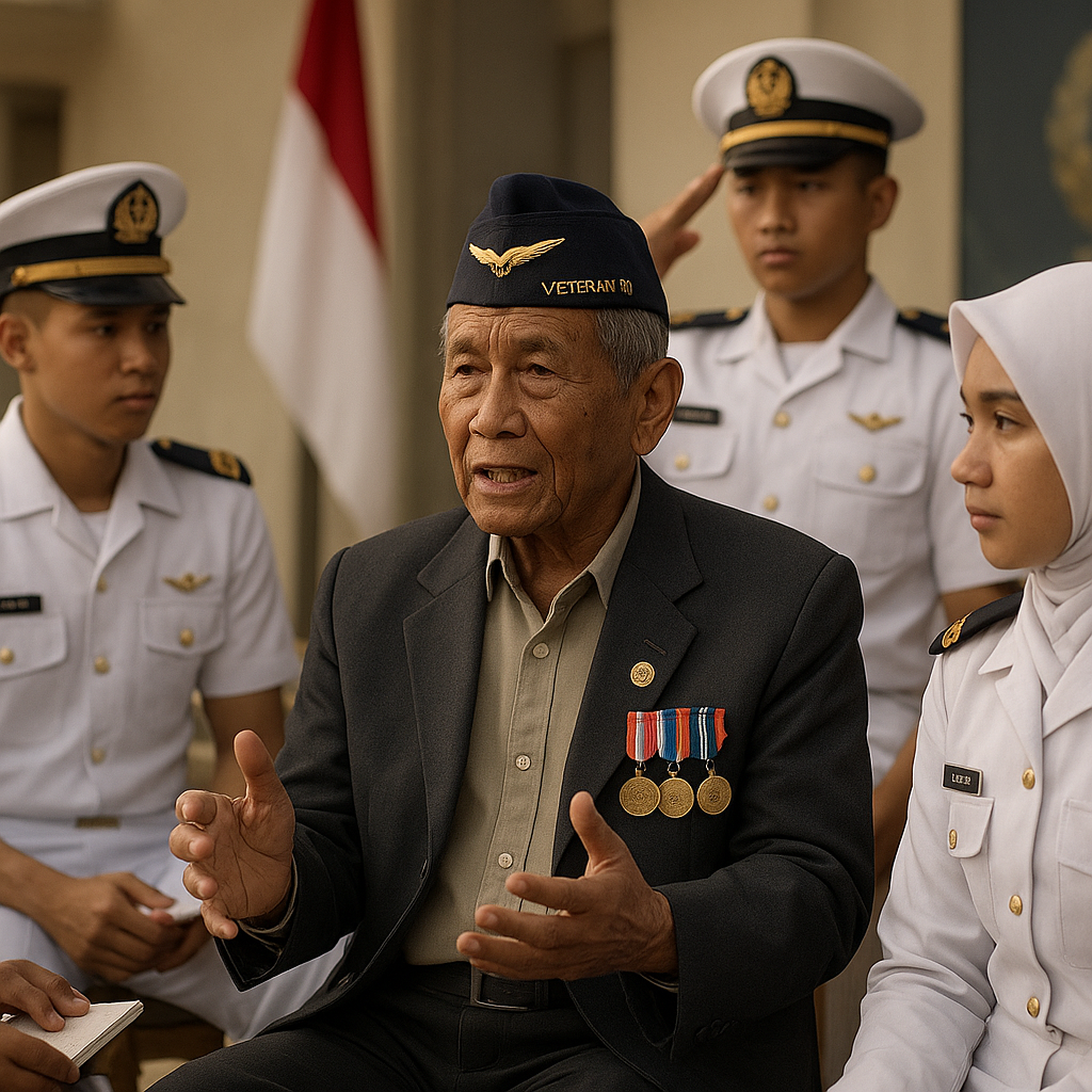Kisah Veteran Perang, Berbagi Pengalaman Tempur kepada Taruna AAL