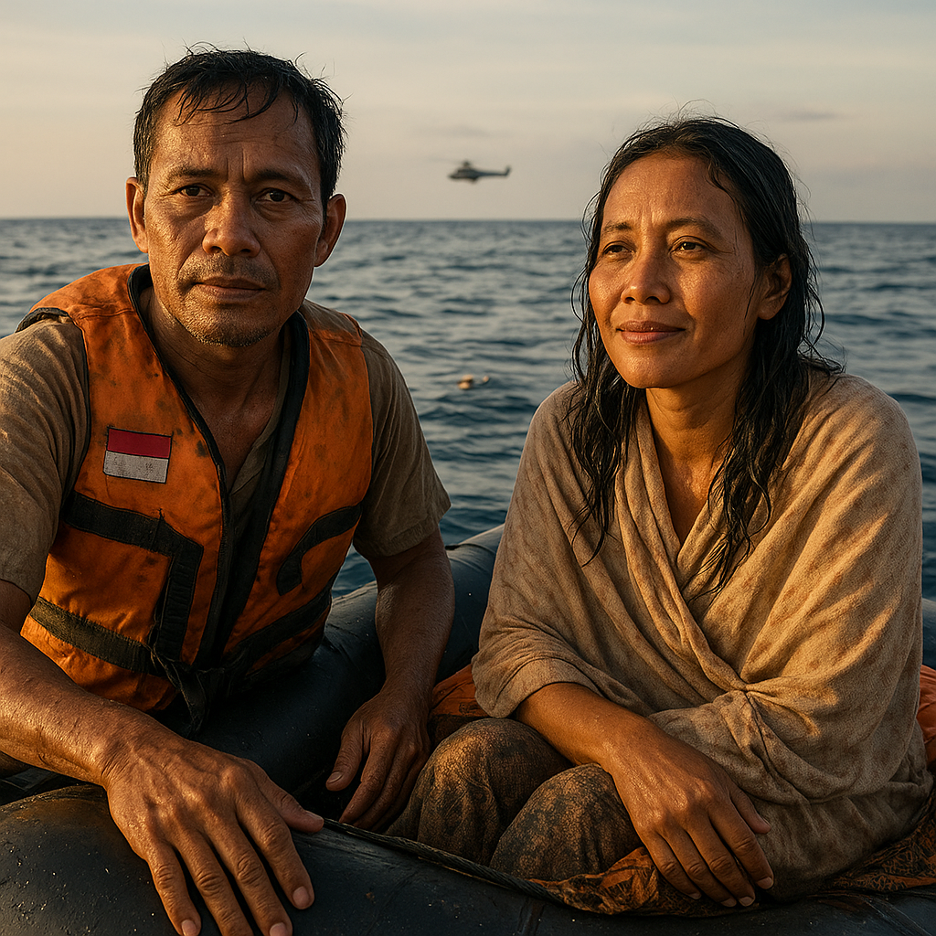 Pertahanan Nyawa di Laut Lepas: Kisah Dua Korban Selamat yang Bertahan dengan Semangat Juang
