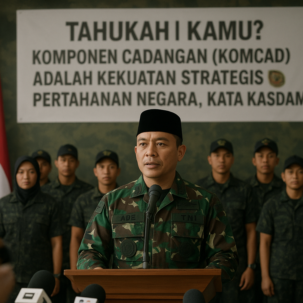 Tahukah Kamu? Komponen Cadangan (Komcad) Adalah Kekuatan Strategis Pertahanan Negara, Kata Kasdam