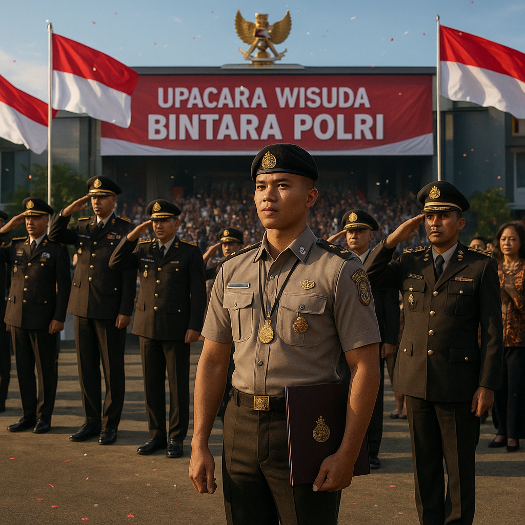 Gelora Bhayangkara Muda: Upacara Wisuda Bintara Polri Penuh Kebanggaan dan Semangat Baru