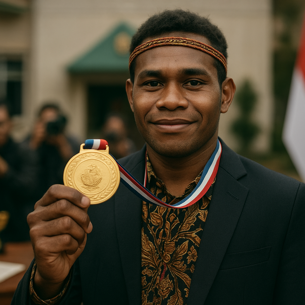 Pemuda Papua Raih Medali Emas di Olimpiade Internasional Matematika, Siap Masuk Akademi TNI