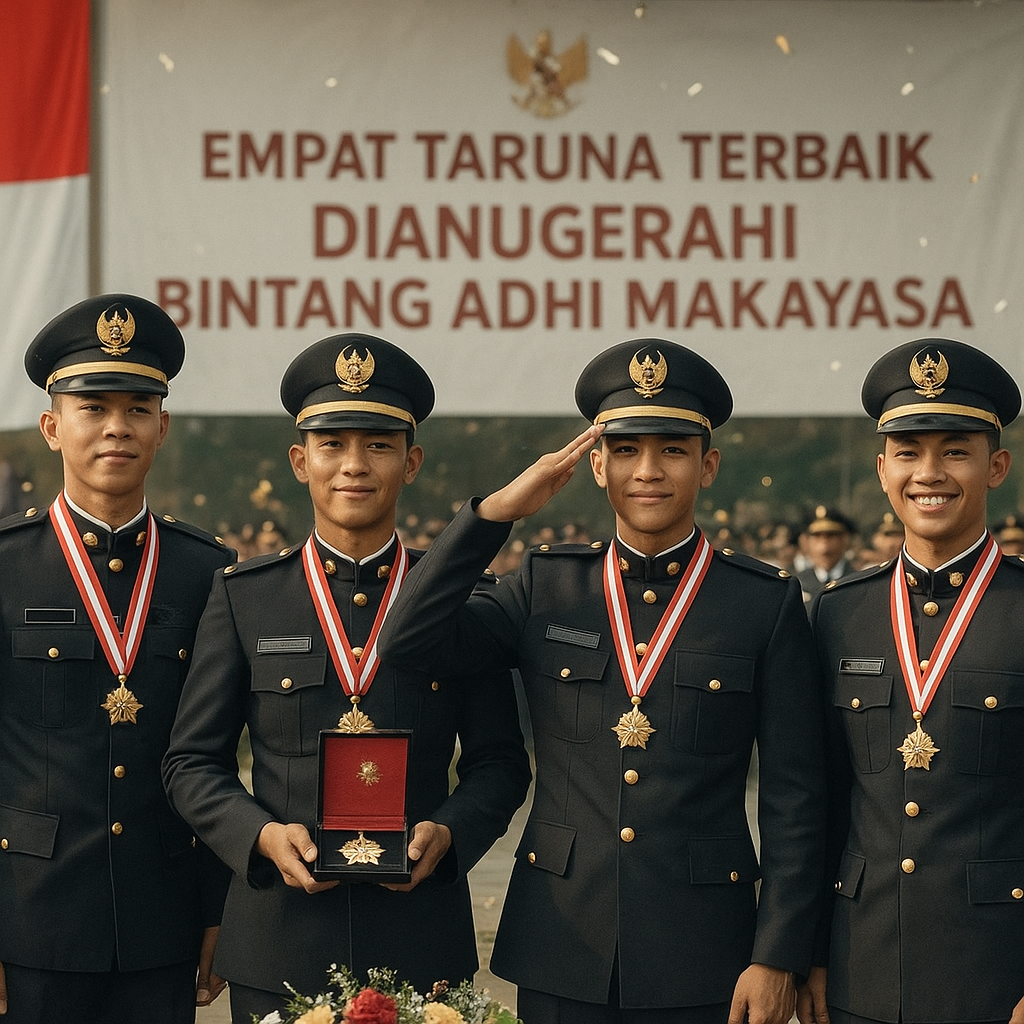 Empat Taruna Terbaik Dianugerahi Bintang Adhi Makayasa, Simbol Puncak Prestasi dan Dedikasi