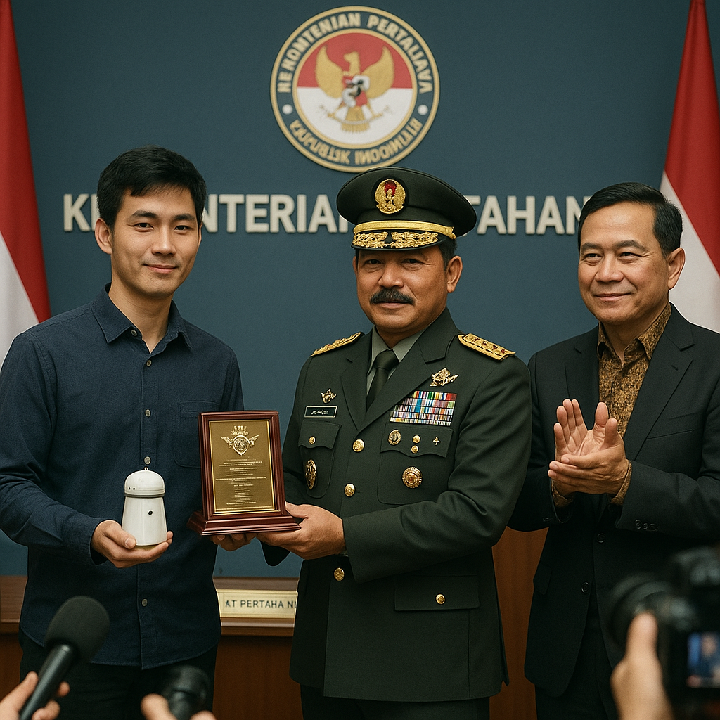Pemuda Penemu Inovasi Pertahanan Raih Penghargaan Kemenhan, Karya Diapresiasi Langsung oleh Panglima TNI