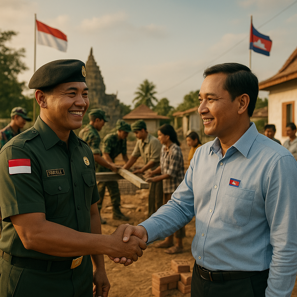 Diplomasi dan Pengabdian Satgas Kizi TNI Perkuat Hubungan Indonesia-Kamboja