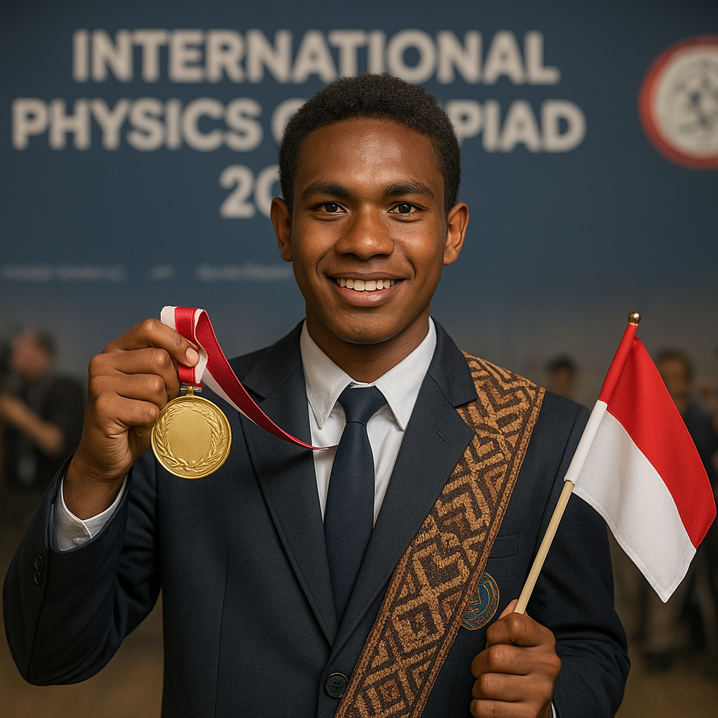 Siswa SMA asal Papua Raih Medali Emas Olimpiade Fisika Internasional, Siap Dikembangkan untuk Kemajuan Iptek Pertahanan