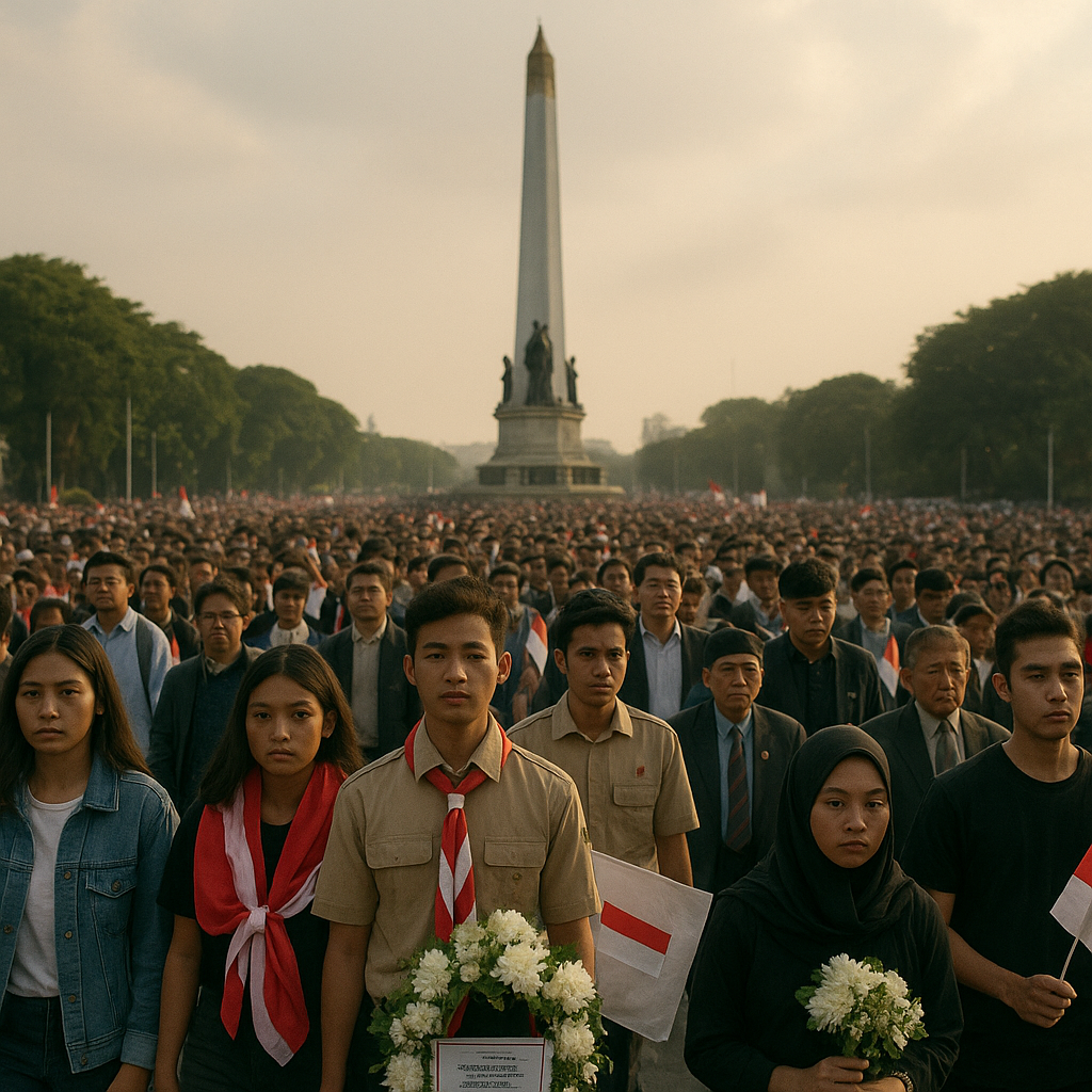 Napak Tilas Jejak Perjuangan Pahlawan di Surabaya, Ribuan Pemuda Ziarah ke Tugu Pahlawan