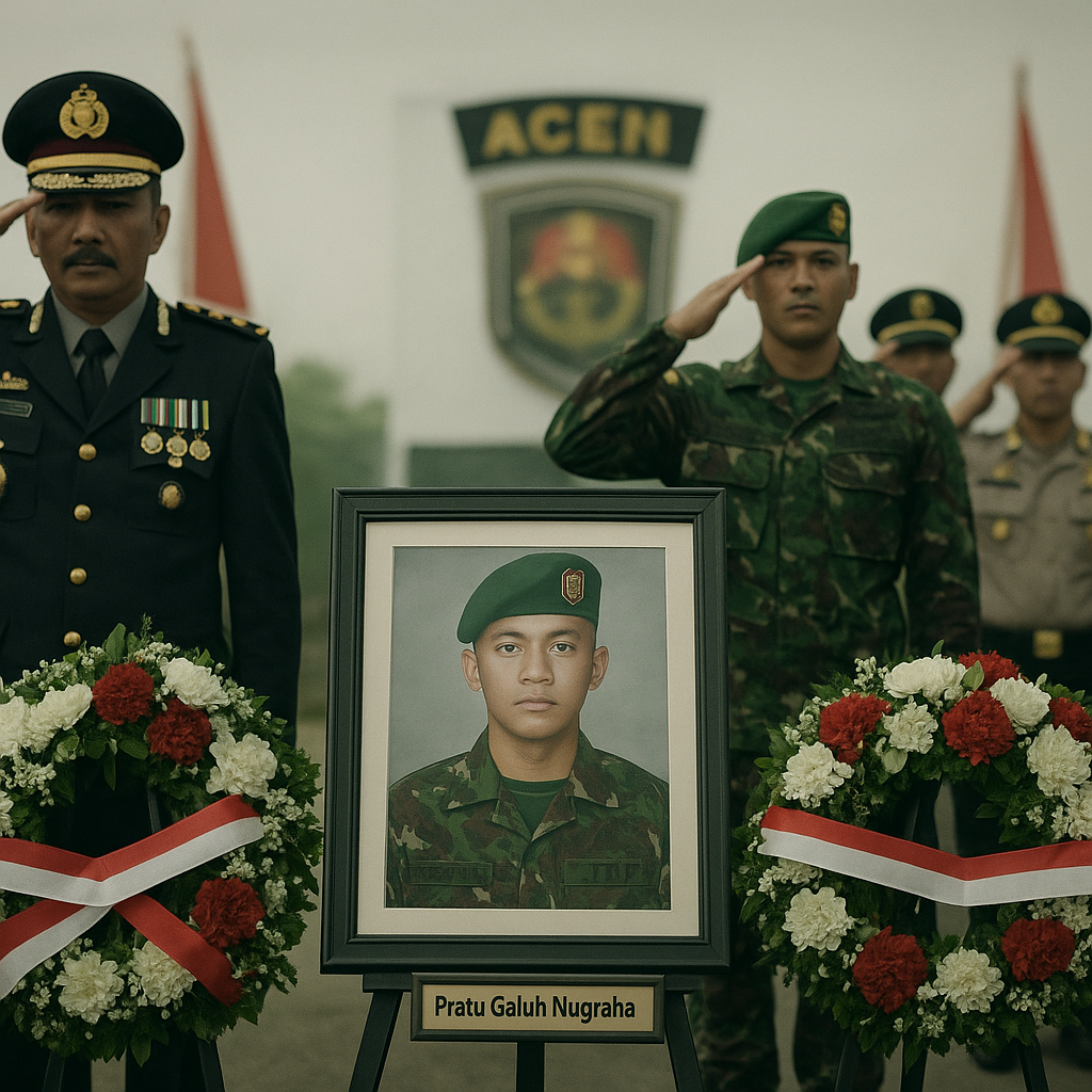 Soliditas di Tengah Duka: Kapolda Aceh Apresiasi Keberanian Pratu Galuh yang Bantu Polisi