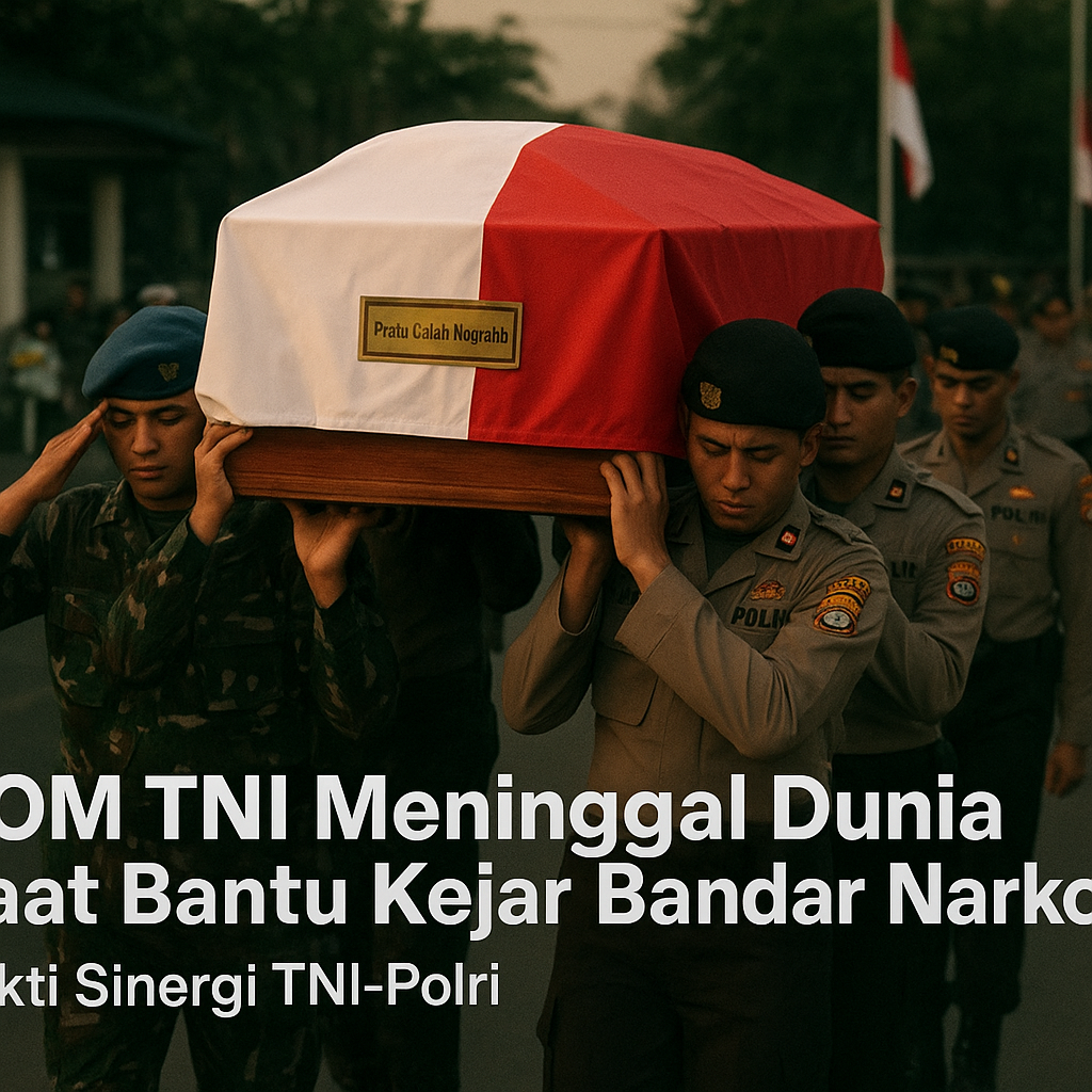 POM TNI Meninggal Dunia Saat Bantu Kejar Bandar Narkoba, Bukti Sinergi TNI-Polri