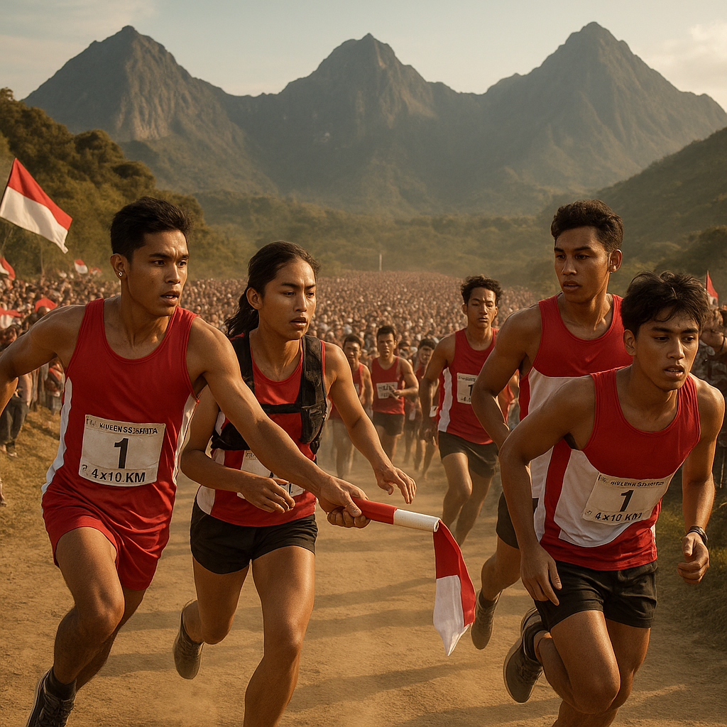 Semangat Membara di Pendakian Trikora: 1000 Peserta Ikuti Lomba Lari Estafet 4x10 Km