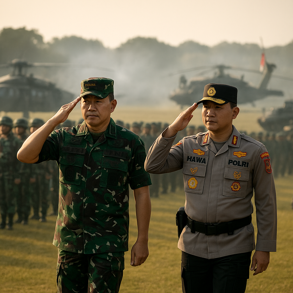 Panglima TNI Tinjau Latihan Gabungan TNI-Polri: Sinergi Kuat untuk Ketahanan Nasional