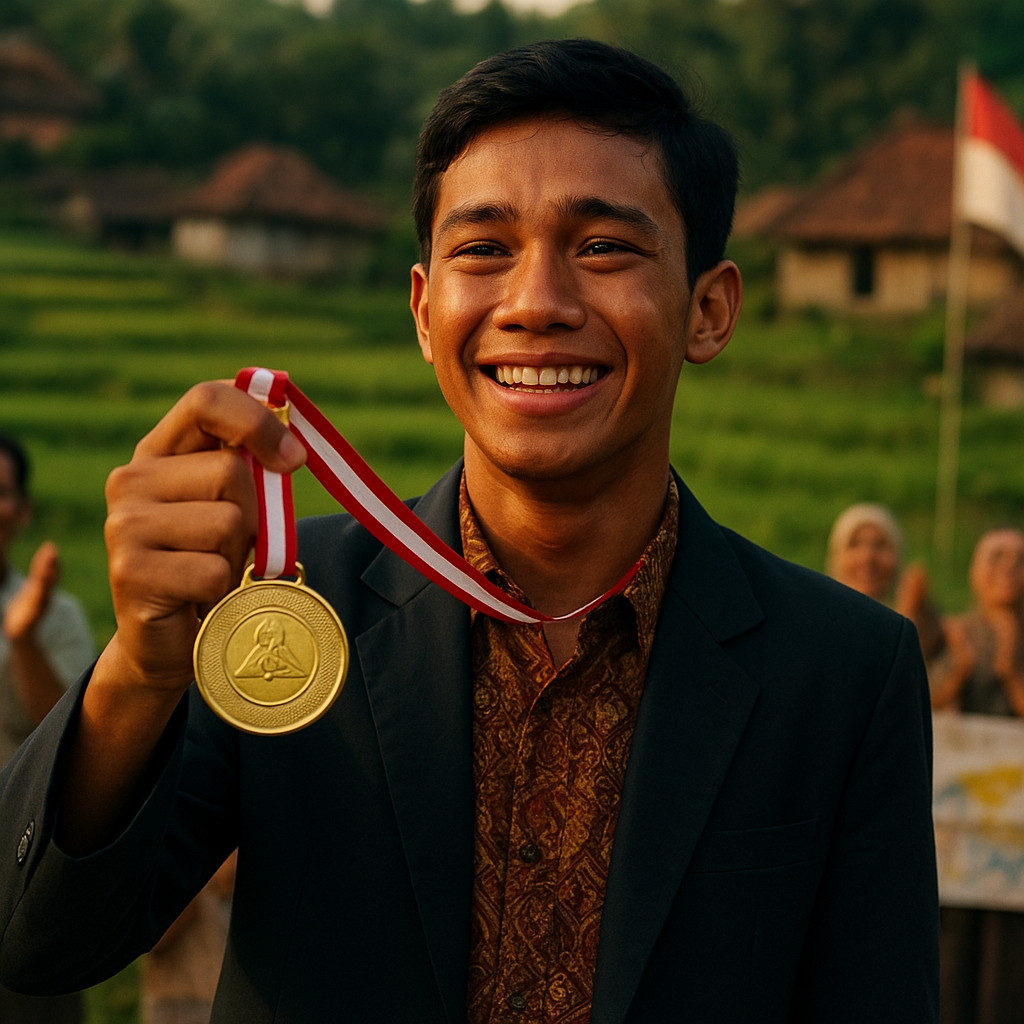Inspirasi! Pemuda Desa Raih Medali Emas Olimpiade Matematika, Persembahkan untuk Indonesia