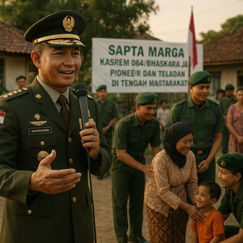 Kasrem 084/BJ Tekankan Peran Prajurit TNI sebagai Pioner dan Teladan di Tengah Masyarakat
