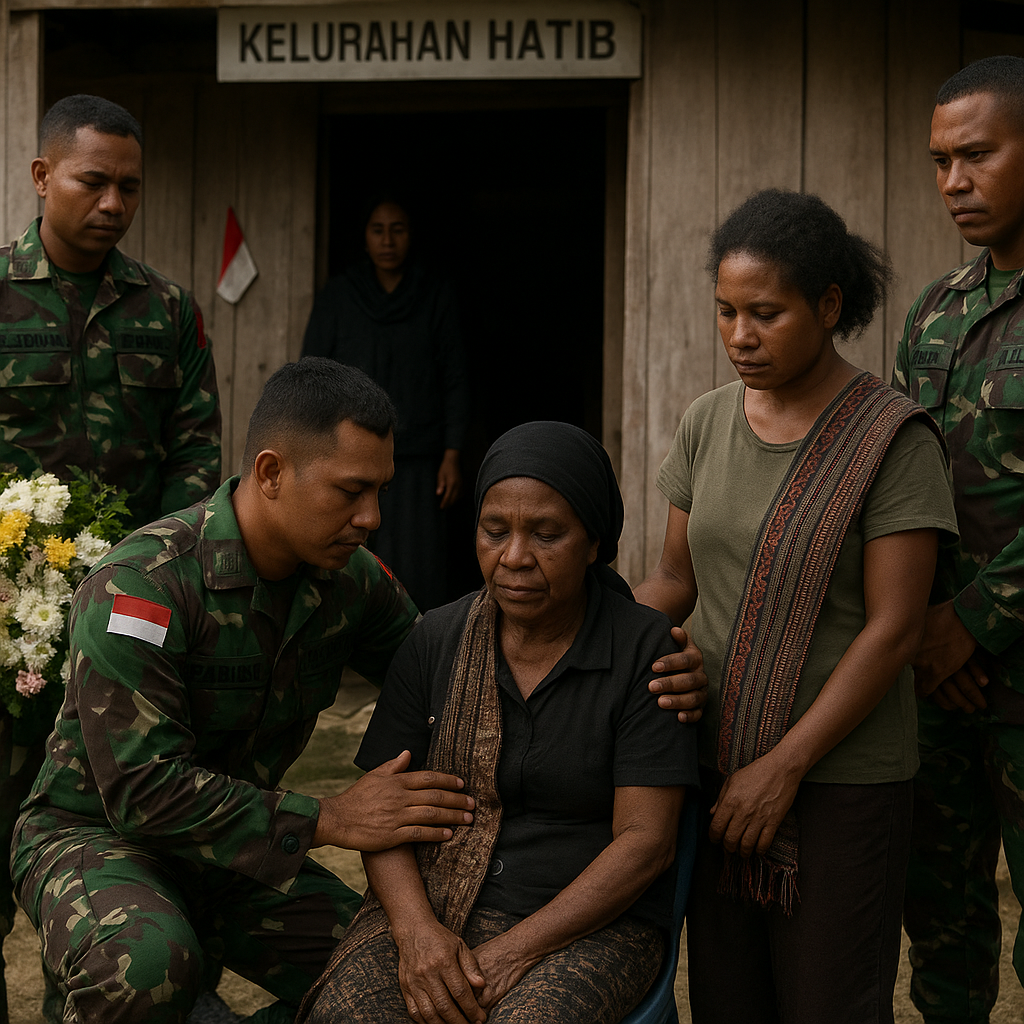 Babinsa Hadir di Rumah Duka, Gotong Royong dan Dukungan Moril untuk Warga