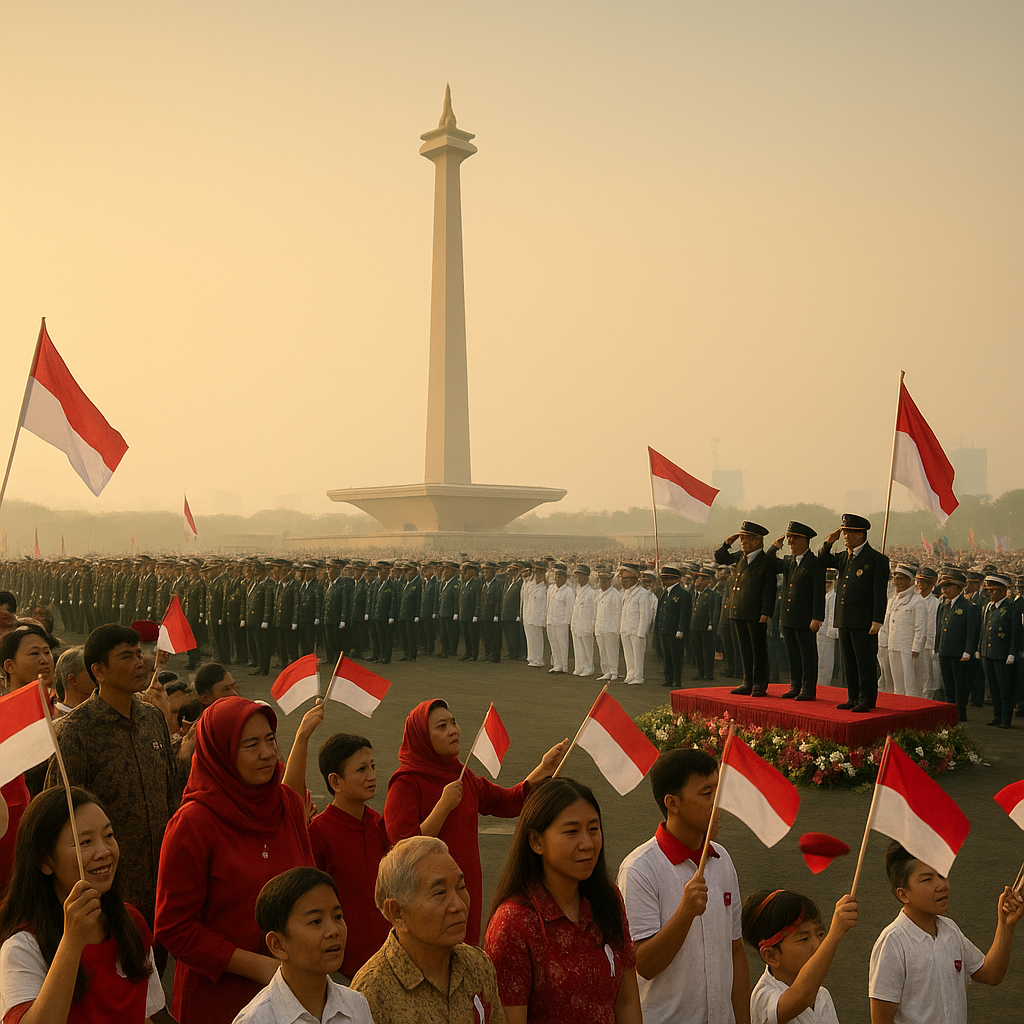 Upacara HUT ke-81 TNI di Monas Diikuti Ribuan Masyarakat dengan Semangat Patriotisme