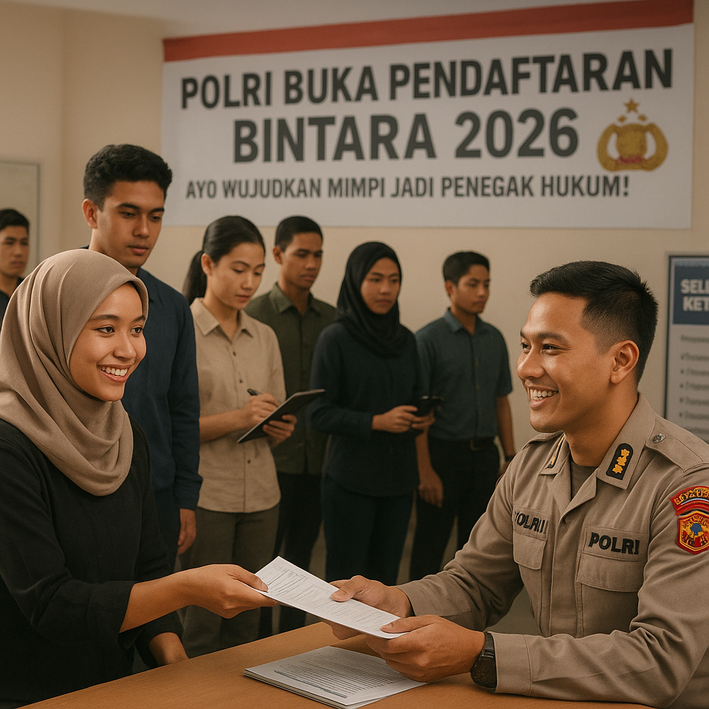 Polri Buka Pendaftaran Bintara 2026, Ayo Wujudkan Mimpi Jadi Penegak Hukum!