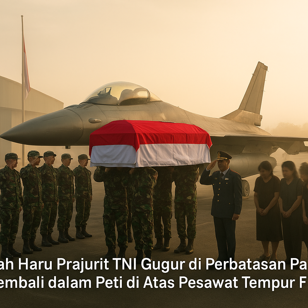 Kisah Haru Prajurit TNI Gugur di Perbatasan Papua, Kembali dalam Peti Diatas Pesawat Tempur F-16