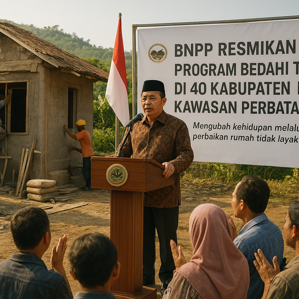 BNPP Resmikan Program Bedah 15.000 RTLH di 40 Kabupaten Kawasan Perbatasan