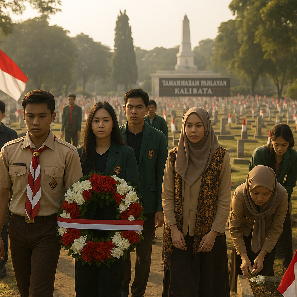 Jejak Para Pahlawan: Pemuda se-Indonesia Ziarah ke TMP Kalibata untuk Teladani Nilai Kepahlawanan
