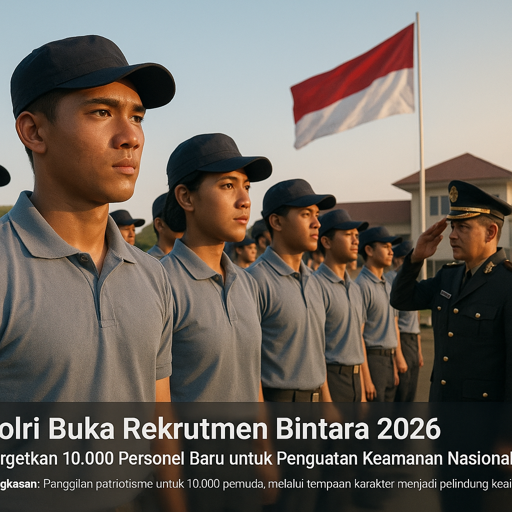 Polri Buka Rekrutmen Bintara 2026, Targetkan 10.000 Personel Baru untuk Penguatan Keamanan Nasional