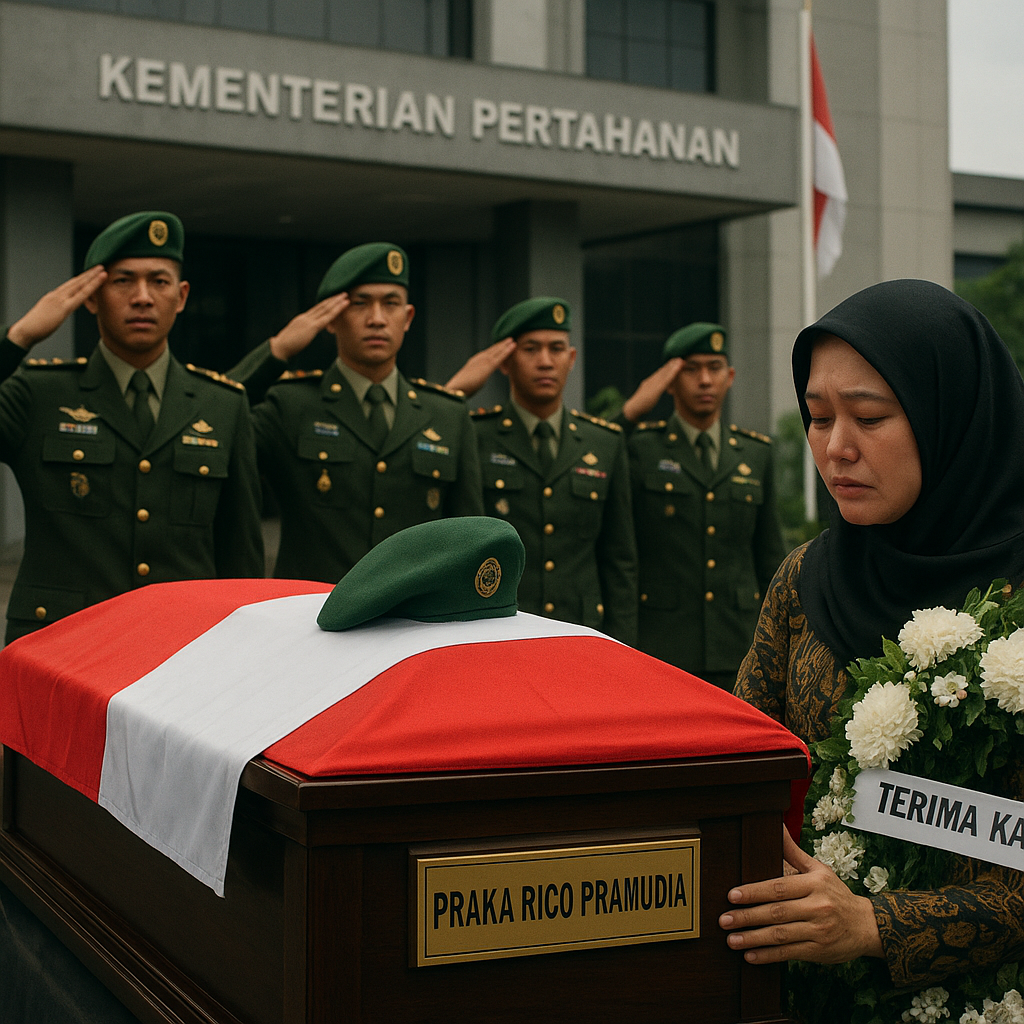 Kemenhan: Praka Rico Gugur Setelah Jalani Perawatan Medis