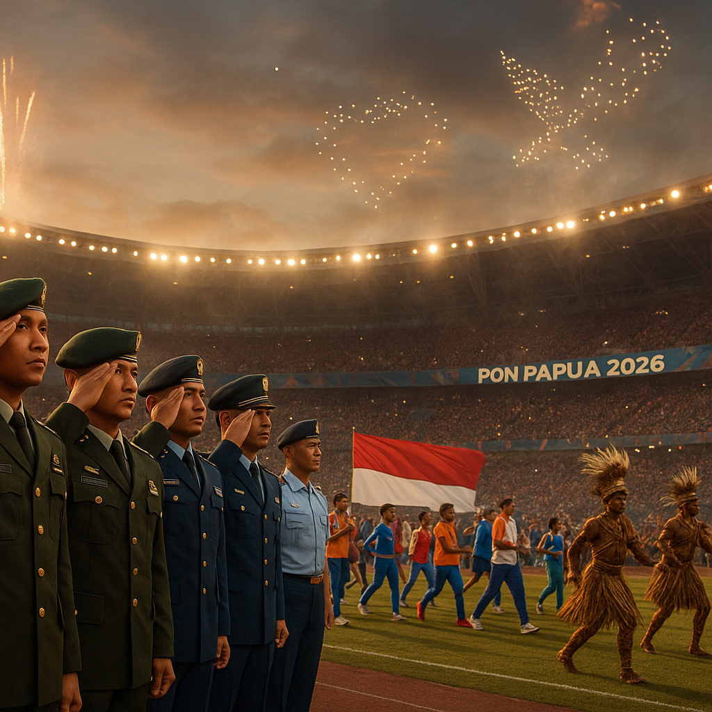 Jelang Pembukaan, Panitia PON Papua 2026 Gandeng TNI-Polri untuk Upacara Pembukaan yang Spektakuler dan Aman