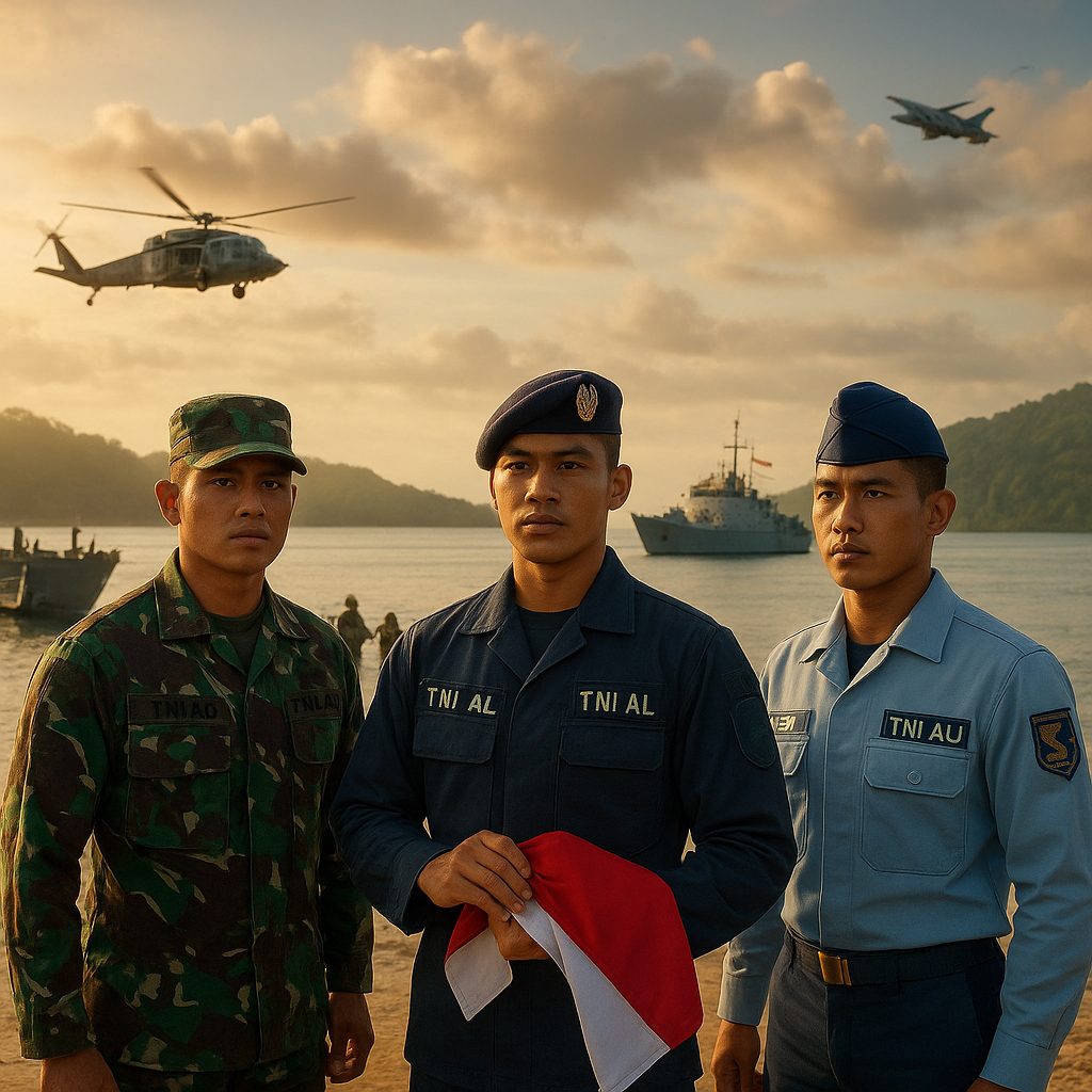 Tiga Matra TNI Bersatu Perkasa, Gelar Latihan Terintegrasi Besar di Dabo Singkep