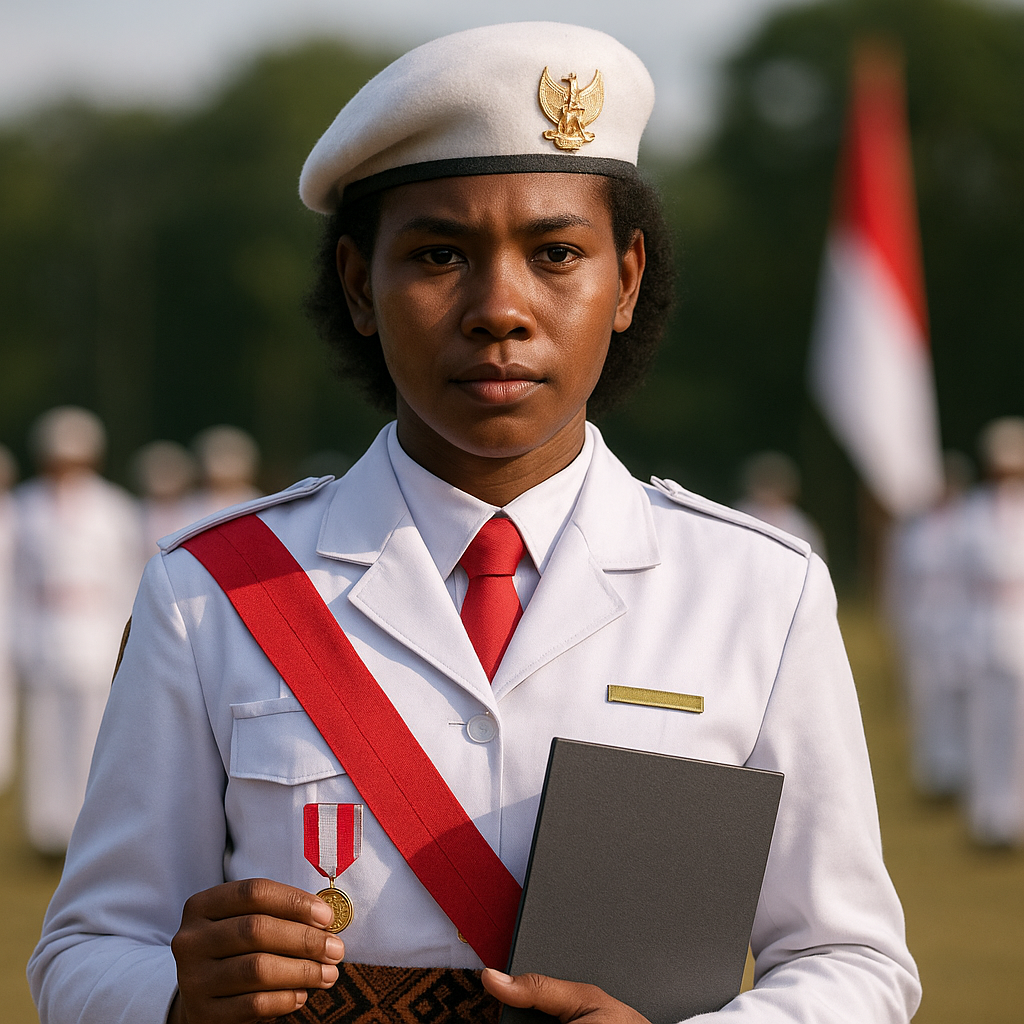 Paskibraka Asal Papua Meraih Nilai Tertinggi di Pelatihan Nasional