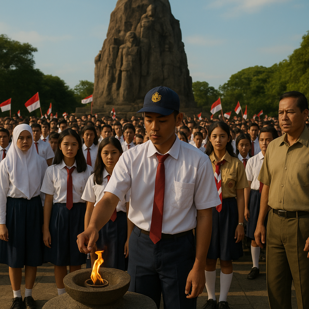 Napak Tilas Perjuangan PETA di Blitar, Ratusan Siswa Ikuti Pendidikan Bela Negara