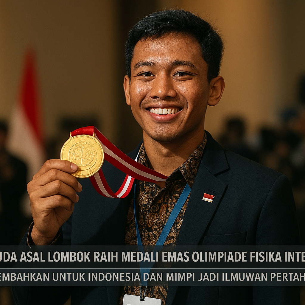 Pemuda Asal Lombok Raih Medali Emas Olimpiade Fisika Internasional, Persembahkan untuk Indonesia dan Mimpi Jadi Ilmuwan Pertahanan