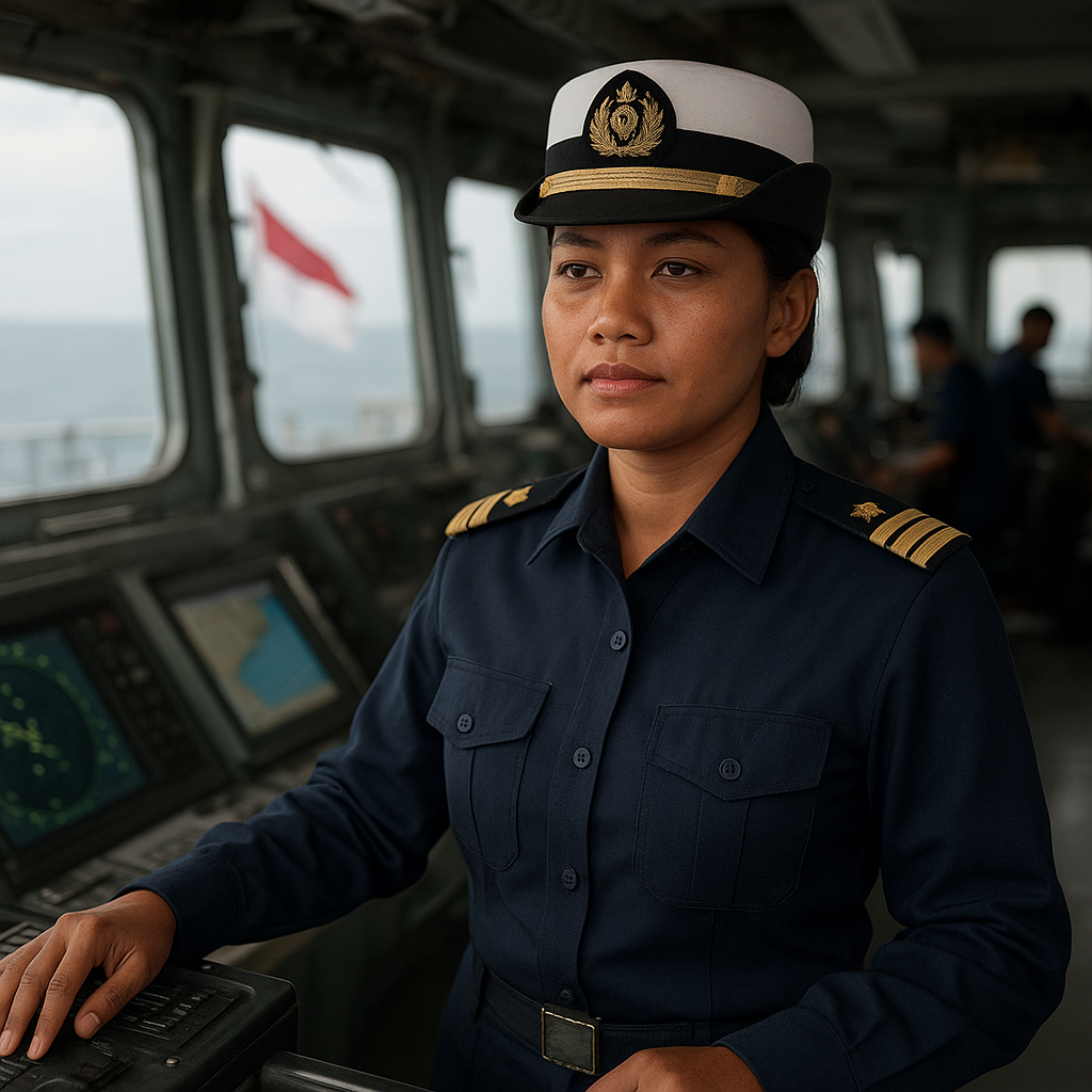 Prajurit Wanita TNI AL Cetak Sejarah, Pimpin Kapal Perang untuk Pertama Kalinya