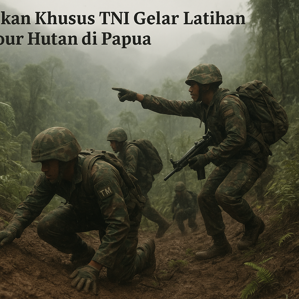 Pasukan Khusus TNI Gelar Latihan Tempur Hutan di Papua, Tantangan Ekstrem Jadi Ajang Tempa Mental